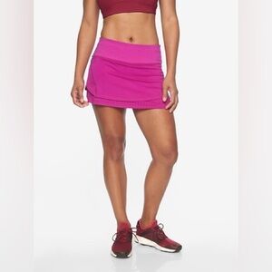 Women's Athleta Stealth TruCool Skort Electric Fuchsia Pink Skirt Size XL